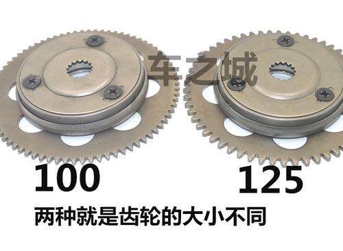 适配雅马哈摩托车迅鹰凌鹰福喜巧格丽鹰鬼火起动盘启动盘超越离合 - 图0
