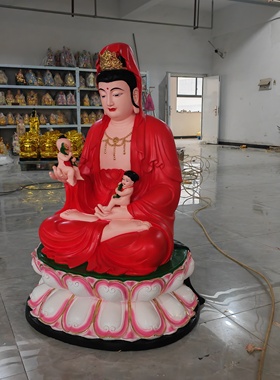 送子观音佛像88公分送子娘娘送子奶奶树脂玻璃钢家居供奉摆件1米1