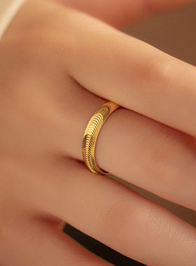 新款S925银猫眼拉丝新爆款戒指女