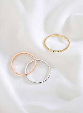 S925银日韩风简约满天星关节线条