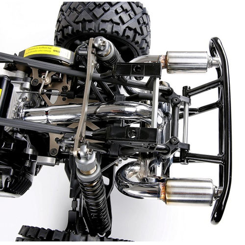 若凡1/5 Baja 5B汽油遥控车配件双孔消音排气管消音器消声支配者 - 图0