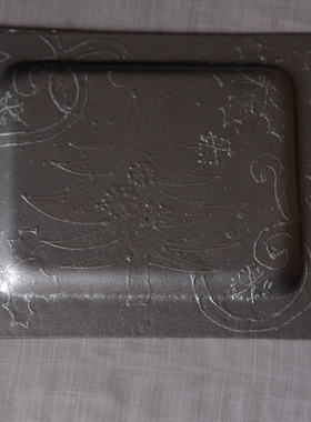 一朵北欧轻奢欧式手绘玻璃工艺品玄关方形托盘果盘装饰品客厅摆件