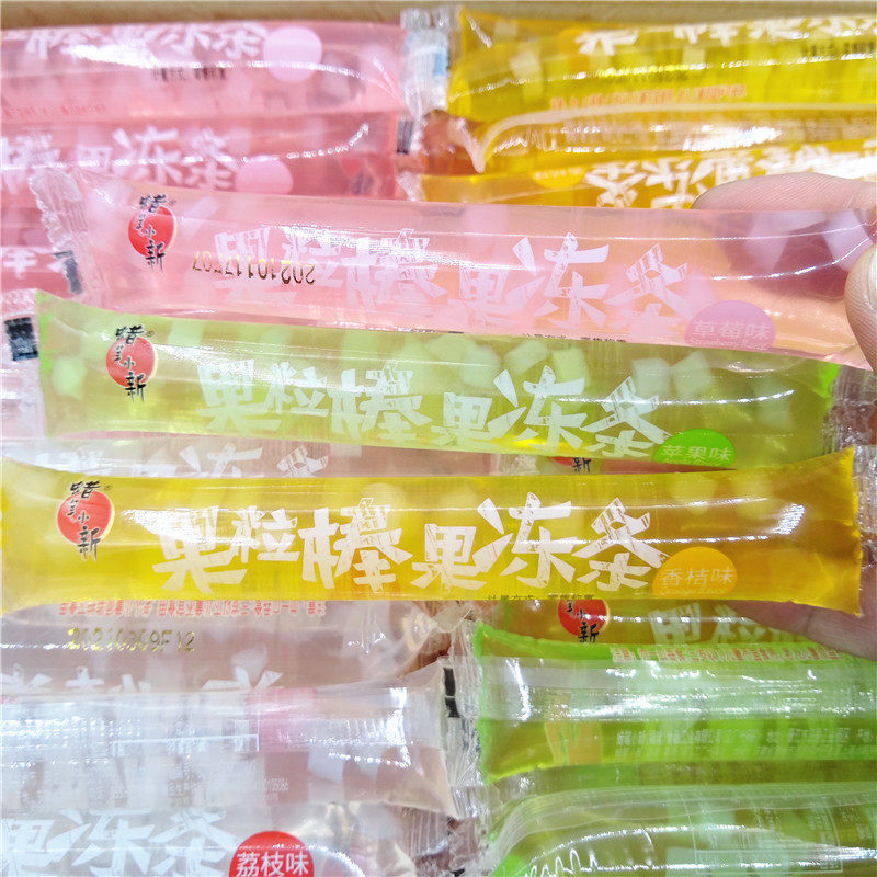 蜡笔小新果粒棒果冻条散装吸果冻棒多口味混合小包装零食整箱10斤_虎窝淘