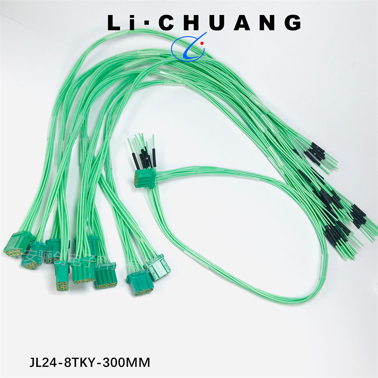 @@ JL24-10TKY-S500mm双头 JL24-10TKY-300mm 插座JL24矩形连接器 - 图2