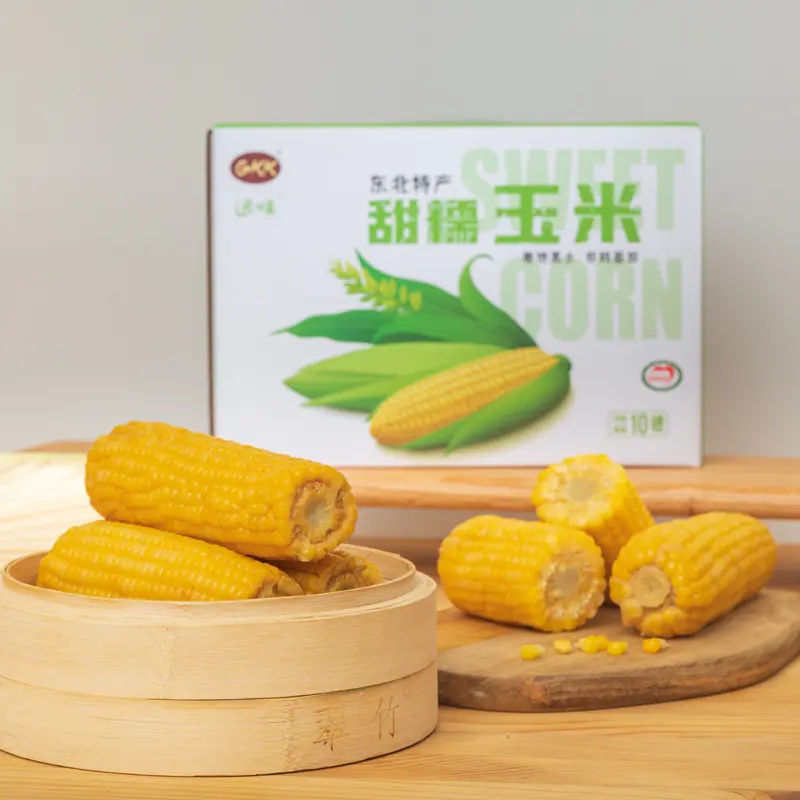 远味GKK甜糯玉米棒东北黑龙江甜糯玉米棒240g*10穗彩箱颗颗饱满 - 图3