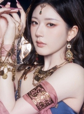 金属敦煌神女发饰赵露思跨年同款