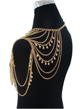 金属女古风汉服项链肩链