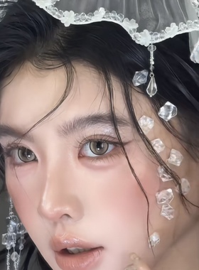 小红书网红同款创意冰块妆脸部贴脸装饰水珠碎钻透明diy饰品配件