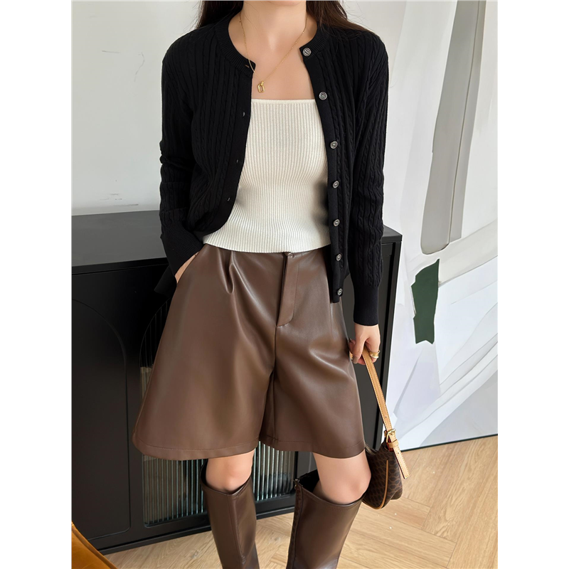 法式复古麻花100纯棉线针织开衫女短外套毛衣2025新外搭miu系上衣,淘宝优惠券,粉丝福利购,淘宝优惠卷