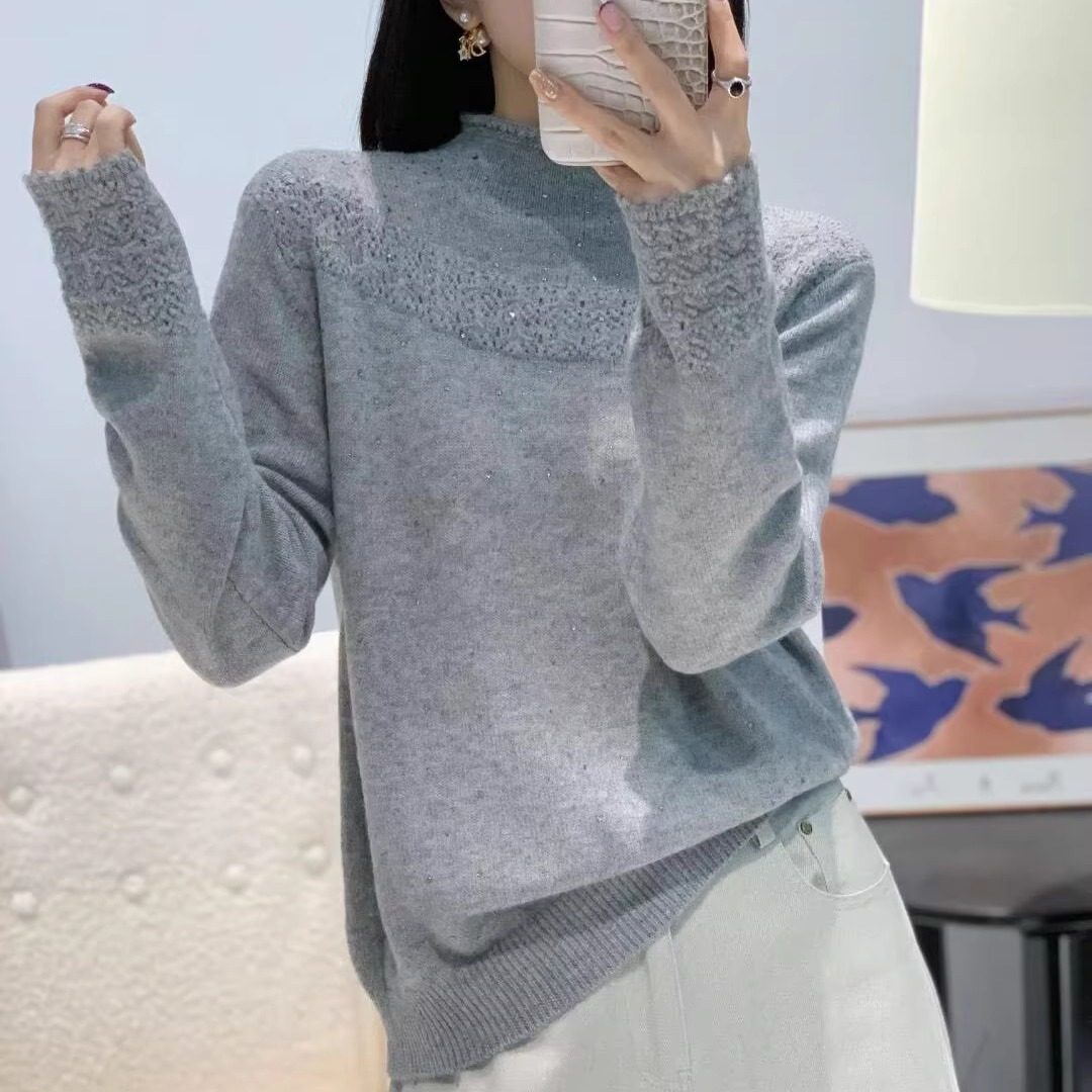 蜜熊绒烫砖半高领毛衣冬季款洋气百搭纯色毛衣针织衫女打底衫上衣,淘宝优惠券,粉丝福利购,淘宝优惠卷