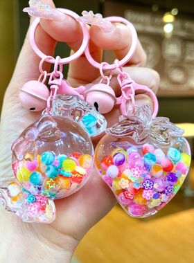 彩虹糖豆夜光漂流瓶彩珠流沙瓶液
