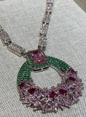 沙特富贵风中东地区新娘套装项链