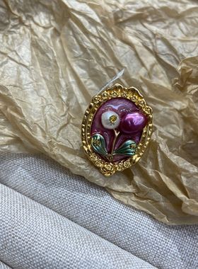 铜中古vintage饰品油戒指/指环