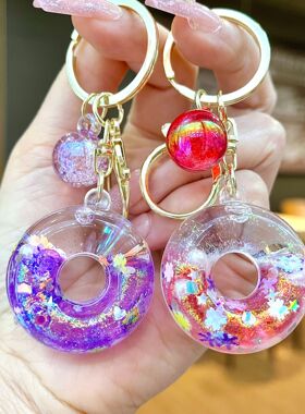 网红卡通入油流沙甜甜圈海洋动物