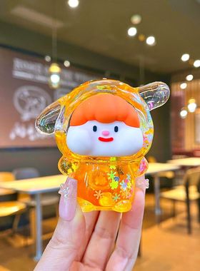 亚克力卡通微夜光爆闪装饰摆件