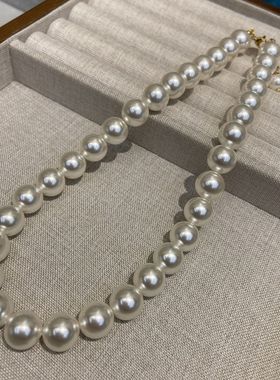 12MM高品质亮白施家珍珠项链韩代