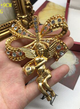 重工高级镀真金长款项链可拆卸胸