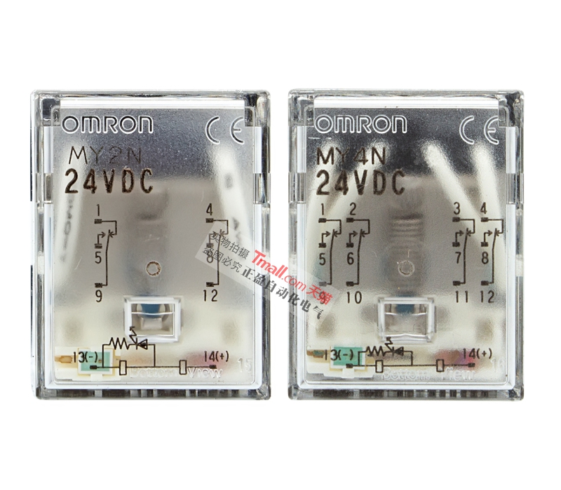 日产正品欧姆龙OMRON继电器MY2N-MY4N-D2-CR AC DC 24V 110V 220V-图1