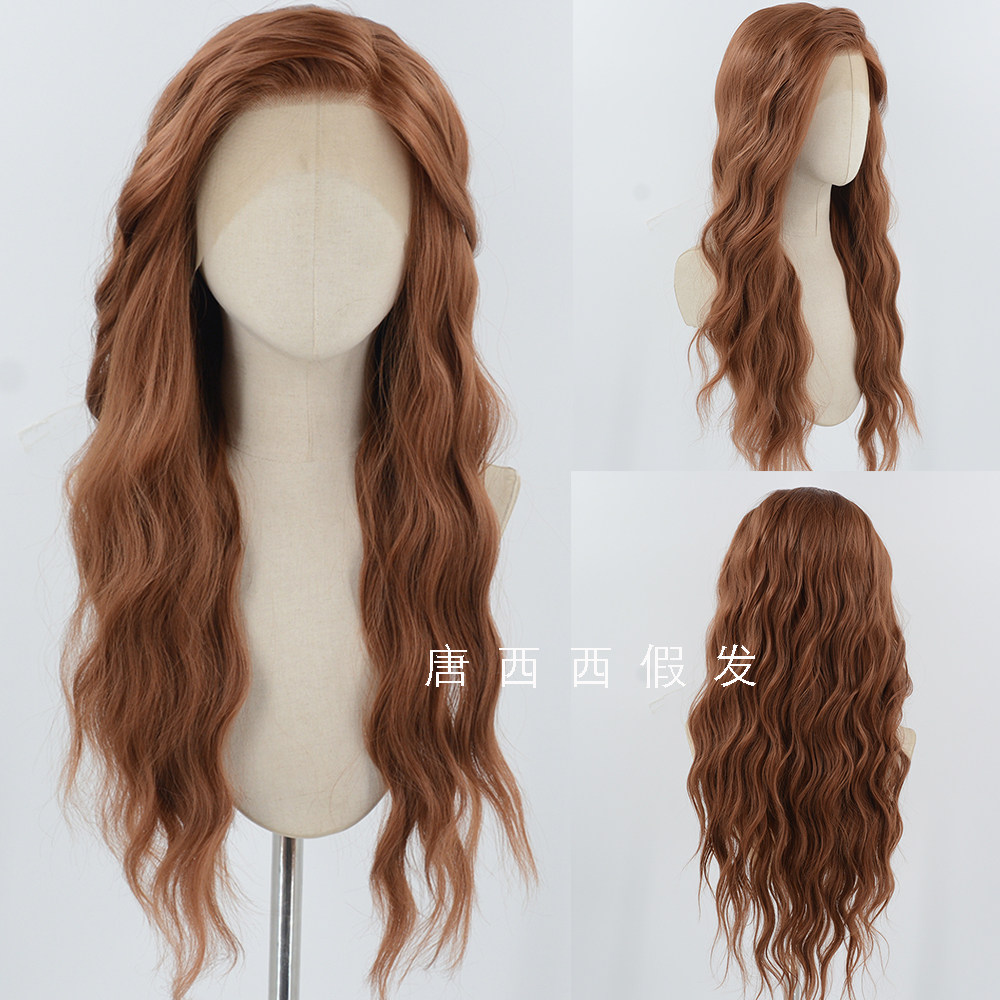 羊毛卷假发 手钩毛胚前额蕾丝高温丝手勾长卷发芭比卷,淘宝优惠券,粉丝福利购,淘宝优惠卷