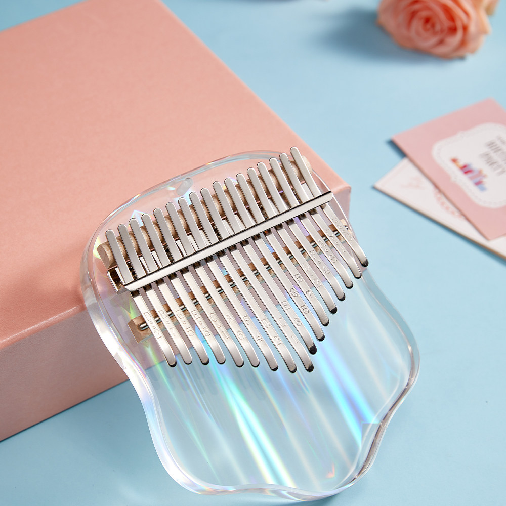 智乐卡林巴简单易学水晶拇指琴女生初学者透明炫彩亚克力17音正品,淘宝优惠券,粉丝福利购,淘宝优惠卷