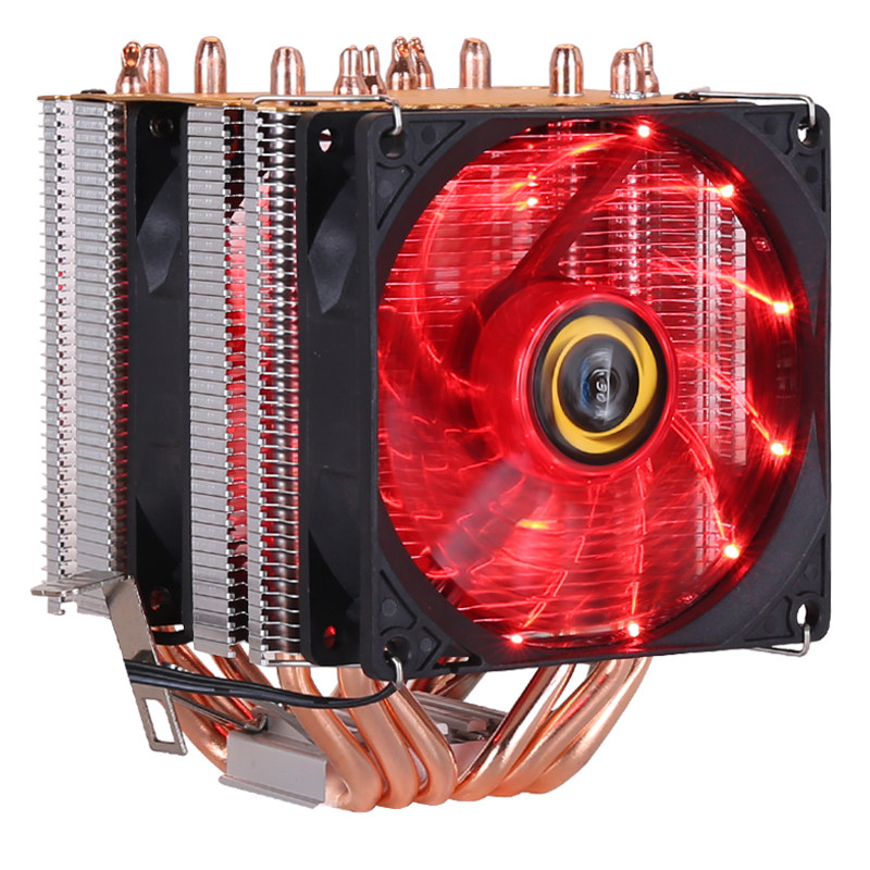 6热管铜管cpu散热器超静音1151 AMD 2011针CPU风扇1366台式机 x79_虎窝淘