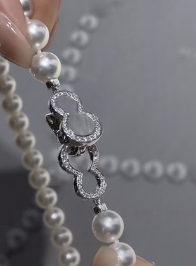 YOLO珠宝 2025年新款葫芦寓言真珍珠项链双扣随意切换两种戴法银