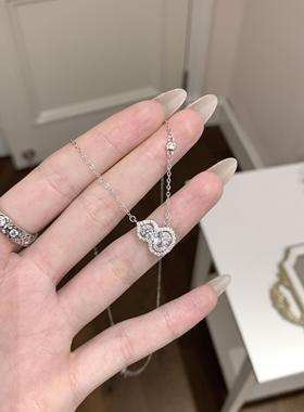 敲闪~「璀璨葫芦」项链通体纯银~