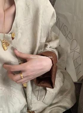 女合金新中式麦穗戒指复古首饰