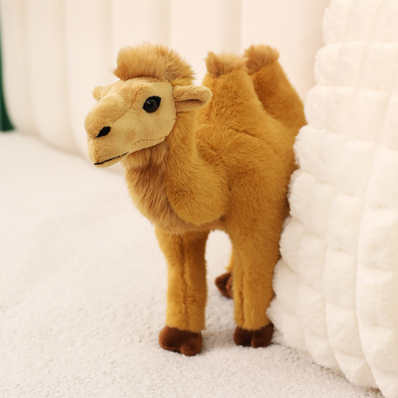 仿真骆驼公仔动物园玩偶沙漠双峰骆驼毛绒玩具旅游礼物纪念品儿童 - 图1