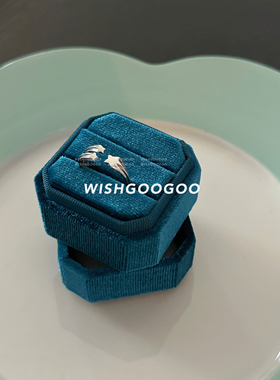 WISHGOOGOO好看的切面星星戒指女925纯银韩国ins小众设计感指环