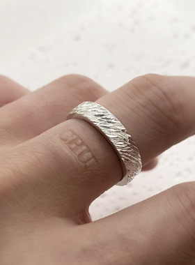 原创999纯银情侣小王子玫瑰戒指