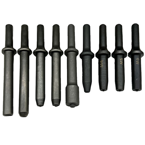 共工铆钉枪头半空心实心鸡眼铆钉锤头广告牌气动配件加硬铆钉冲头 - 图3