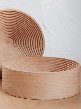 几何榉木艺术风摆件香薰托盘