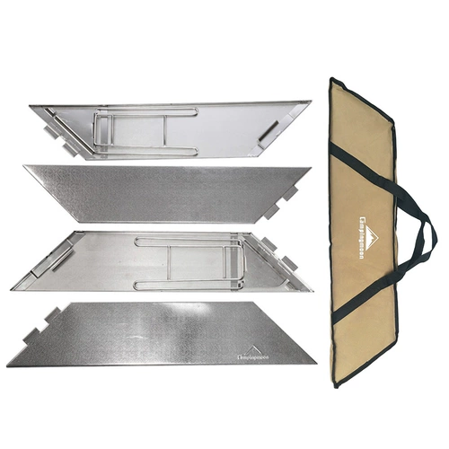 Кемпинг Мун из нержавеющей стали загуститель кухни для барбекю Стол разборка шиповенный стол для барбекю.