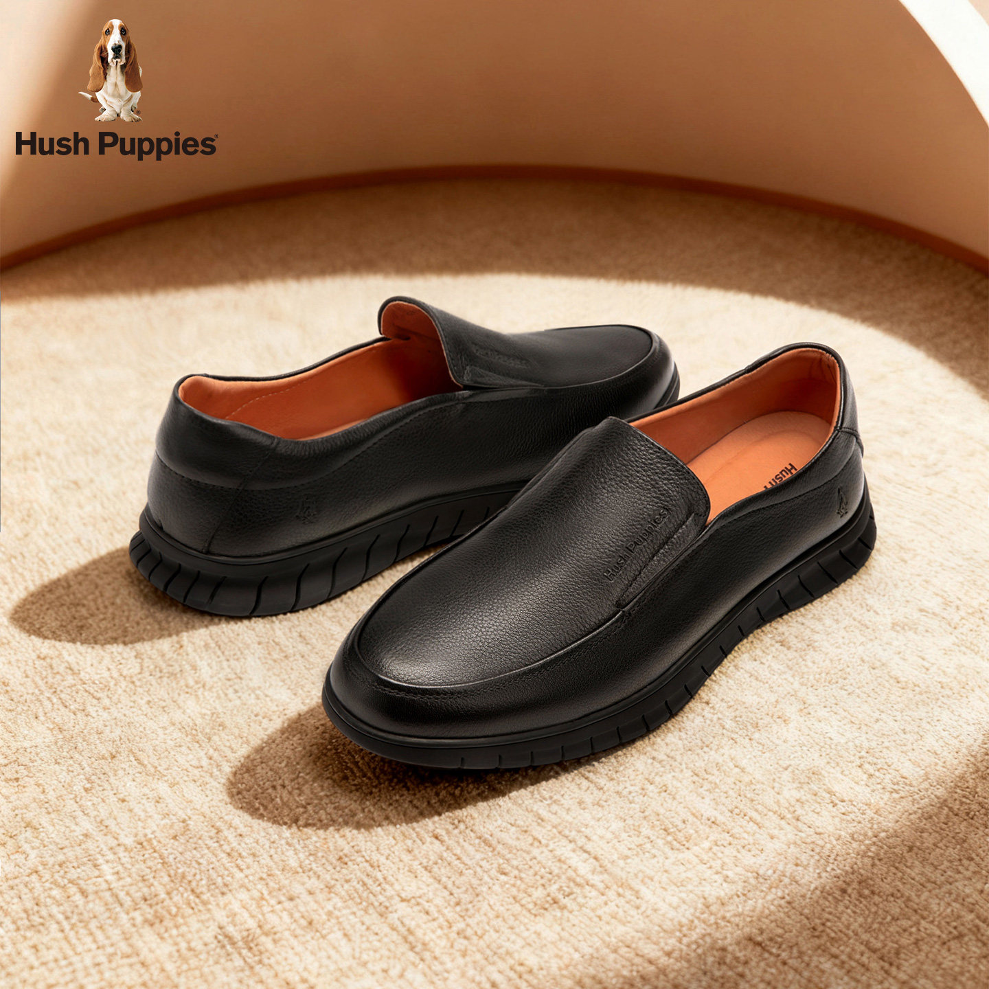 暇步士休闲皮鞋春秋款商务正装真皮男鞋通勤经典舒适一脚蹬乐福鞋,淘宝优惠券,粉丝福利购,淘宝优惠卷