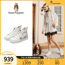 (Mall same section) Leisure Steps 2022 Spring New Printed Dogs High Cylinder Small White Shoe Tide Women Boots N2G11AD2