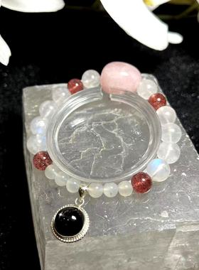 themoon天然月光石手链