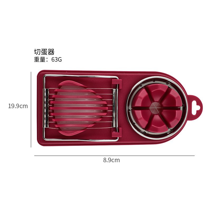 多功能花式切蛋器切皮蛋松花蛋家用花式不锈钢切片器切鸡蛋神器-图2