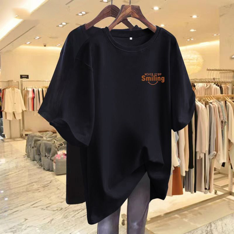 300斤小众大码胖mm高档2025夏季女t恤遮肉短袖宽松上衣服纯棉体恤,淘宝优惠券,粉丝福利购,淘宝优惠卷