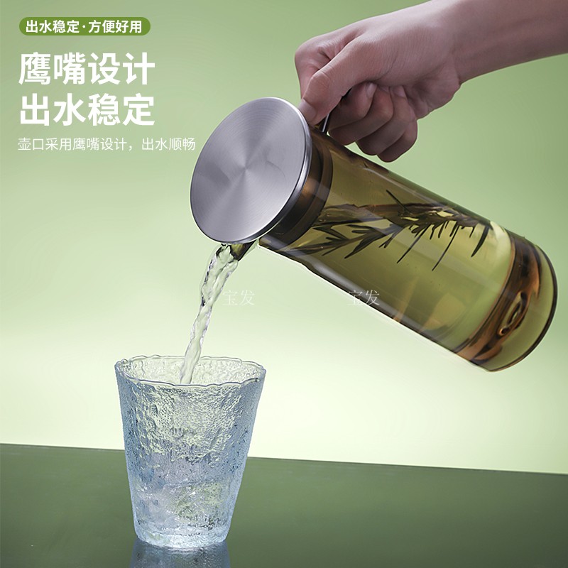 亚克力扎壶塑料PC冷水壶家用耐高温餐厅酒吧大容量凉水壶果汁壶