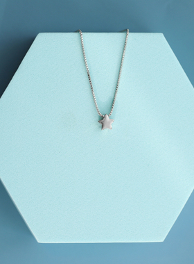 小张的故事项链五角星星s925