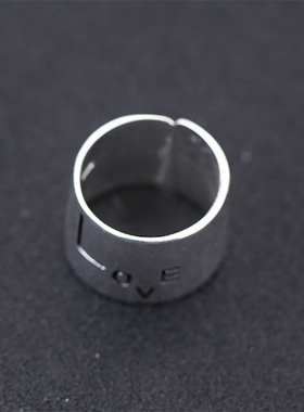 love小众设计风配饰品开口戒指