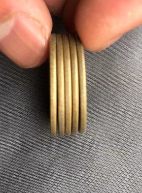 2.8cm加厚古币钱开元通宝摆件仿古铜钱唐代复古怀旧真铜五帝钱