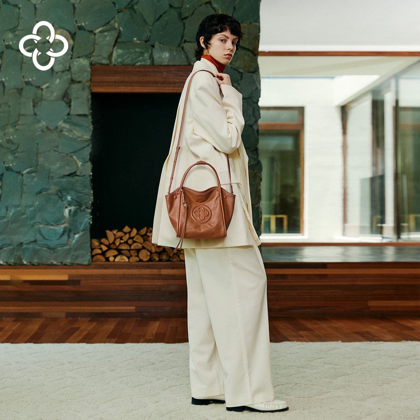 CASSILE卡思乐女包植鞣牛皮手提菜篮子2026新款流苏单肩斜挎包,淘宝优惠券,粉丝福利购,淘宝优惠卷