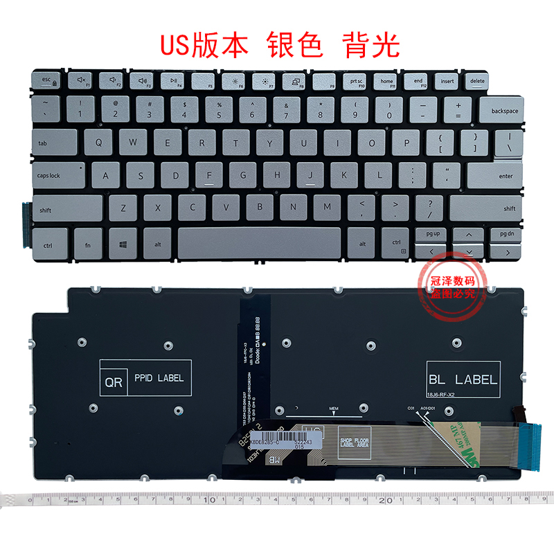 适用 Dell戴尔Inspiron 5401 5402 5405 5406 5408 5409键盘P120G 5301 7391 5109 5501 7400 7401 5502 5390 - 图3