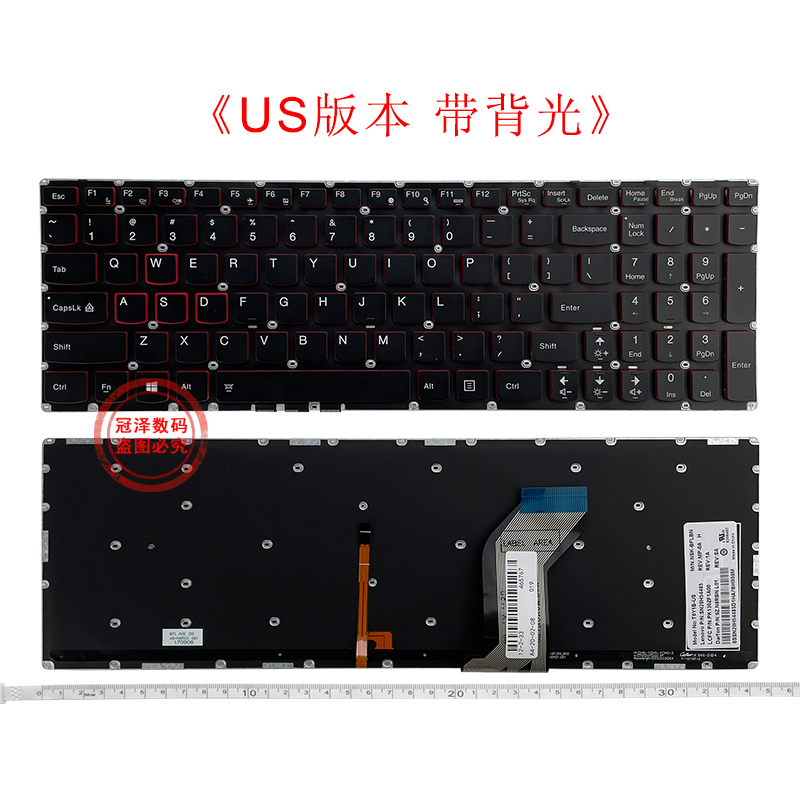 适用 联想 拯救者15 Y700-15ISK Y700-17ISK键盘Rescuer 15ISK背光 C壳 - 图3