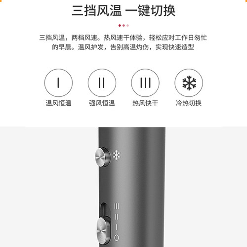 超人电吹风机冷热风家用不伤发强风速干大功率负离子电吹风筒 - 图1