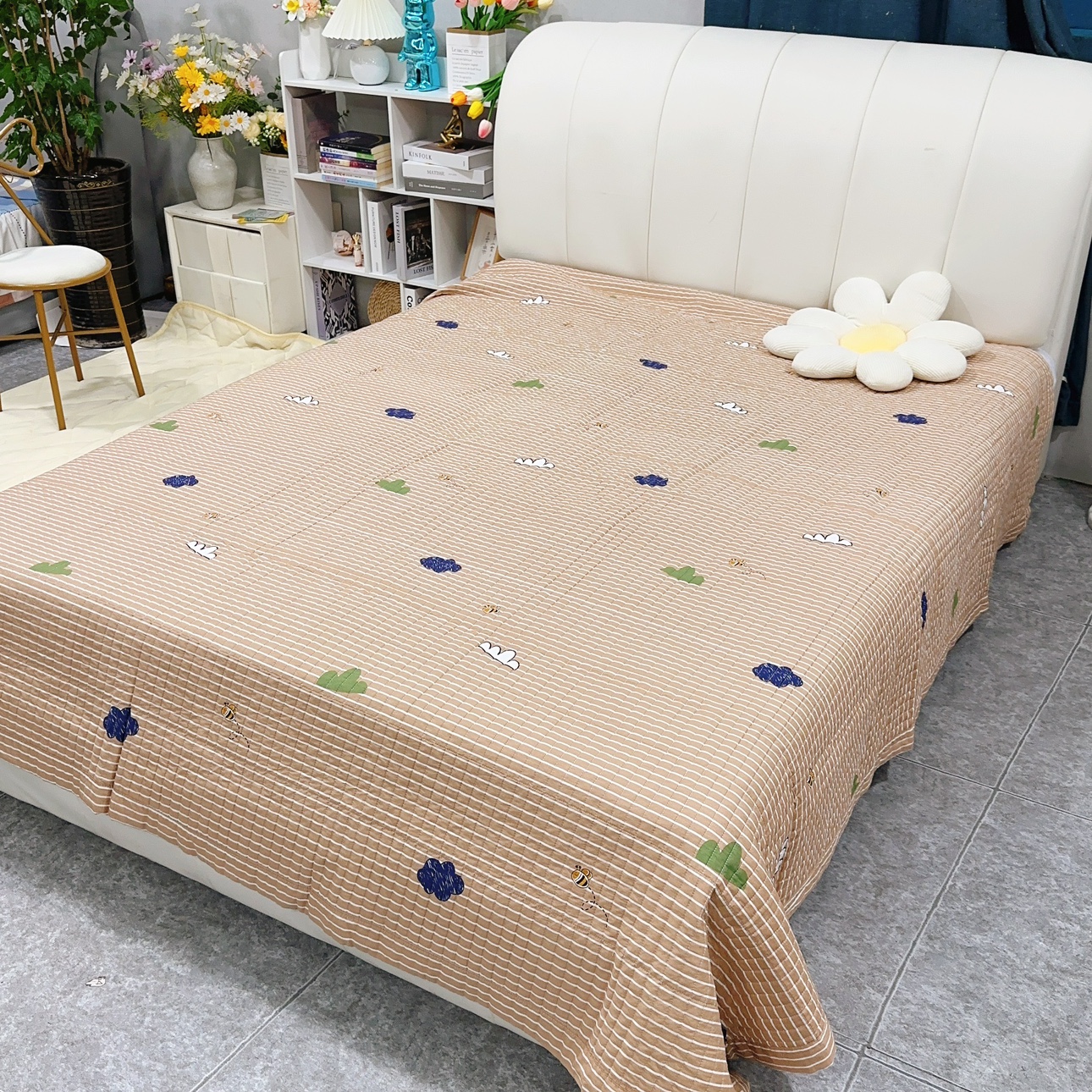 微微瑕250*230cm大润fa订单13372纯棉床盖加大夹棉床单超好亲肤 - 图2