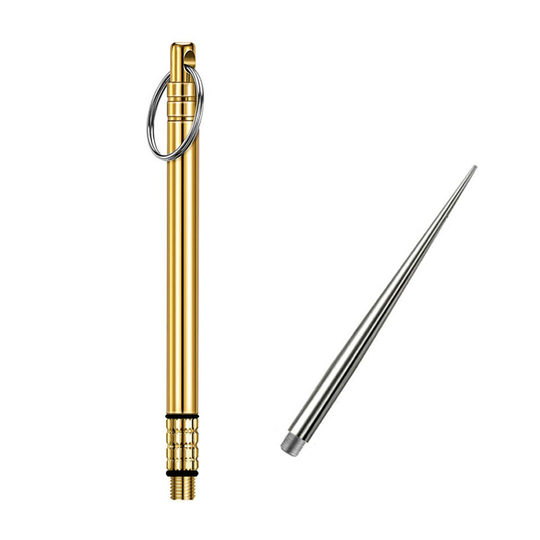 TC4钛合金一体化牙签水果签随身剔牙神器便捷式黄铜牙签筒可送礼