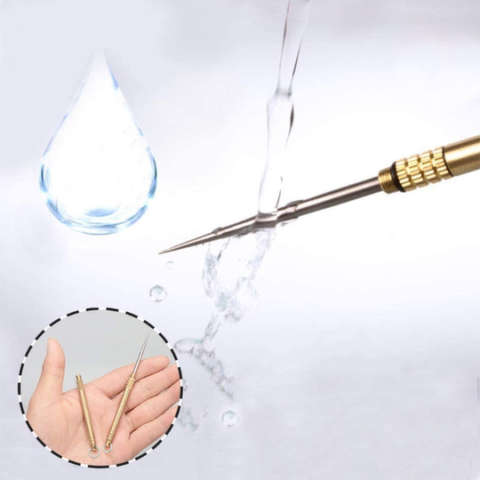 TC4钛合金一体化牙签水果签随身剔牙神器便捷式黄铜牙签筒可送礼